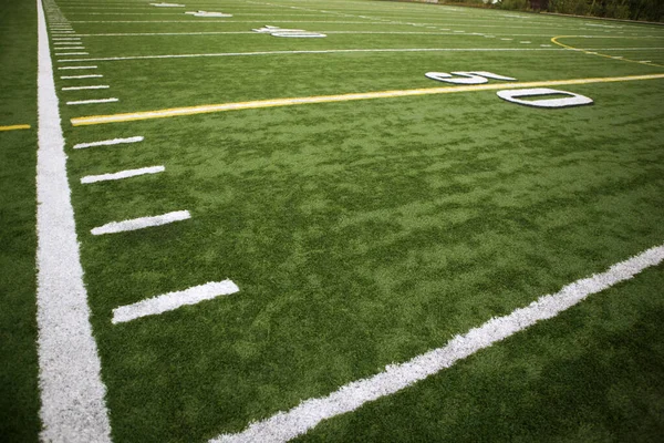 Een Schuin Speelveld Voetbalconcepten — Stockfoto