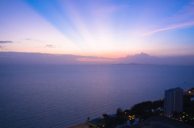 Pattaya City güzel gün batımı