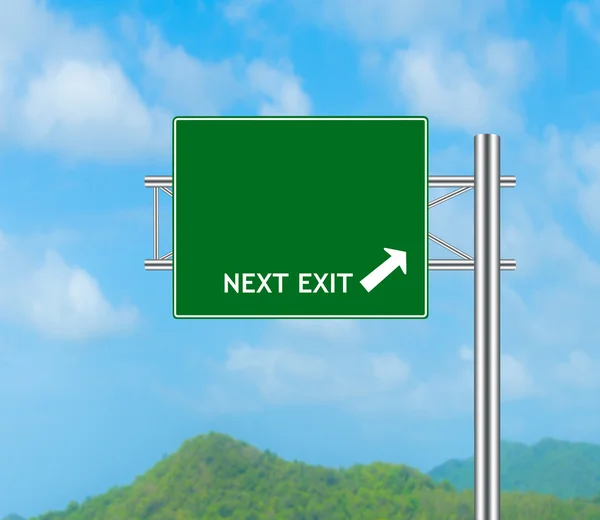 Road Sign concept Next Exit — Stock Photo, Image