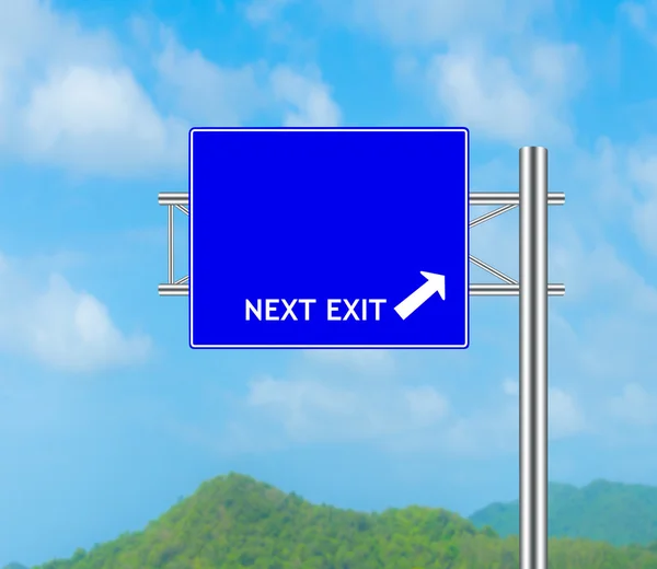 Road Sign concept Next Exit — Stock Photo, Image