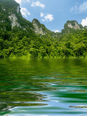 Su ve doğa arkaplanından dalgalanan yüzey