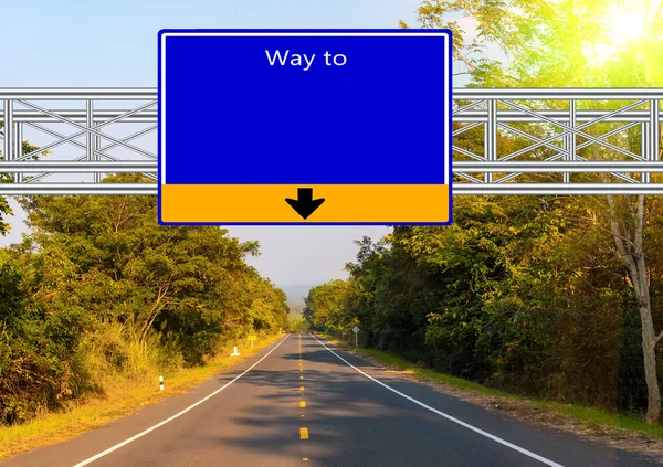 Road Sign landweg — Stockfoto