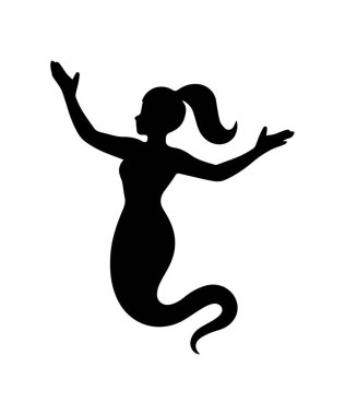 Cin silueti sihirli güçle dileği gerçekleştiriyor.