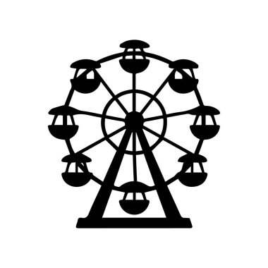 Dönme dolap silueti ikonu lunapark eğlencesini temsil ediyor.