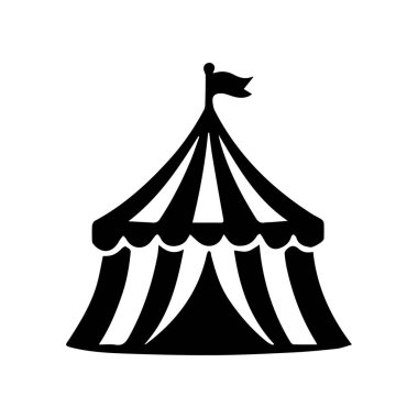Sirk büyük çadır basit simgesi