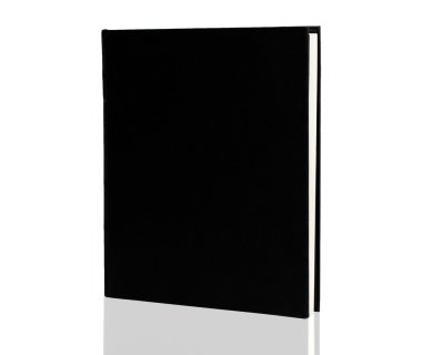 kitap kapağı siyah üzerine beyaz izole