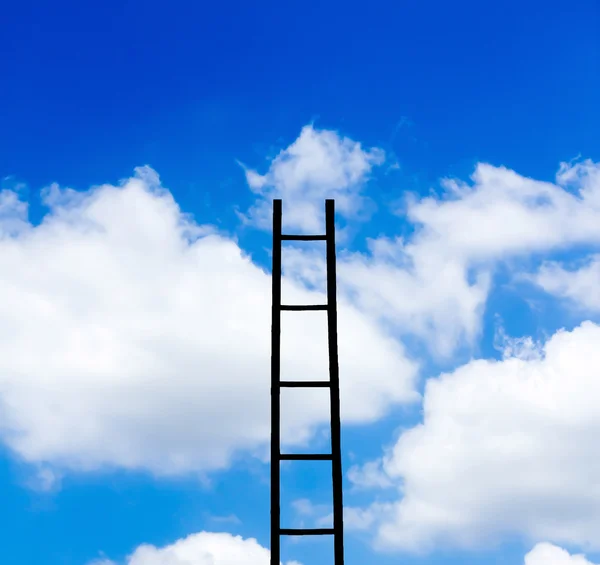 Siluate ladder to the sky Stock Picture