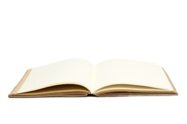 Beyaz arkaplan üzerine kitap aç