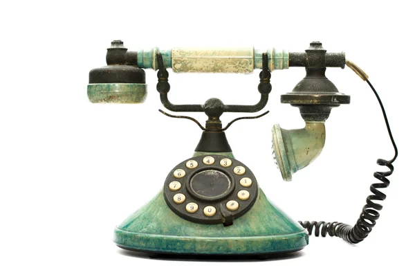 Telefon retro - sztuka telefon na białym tle — Zdjęcie stockowe