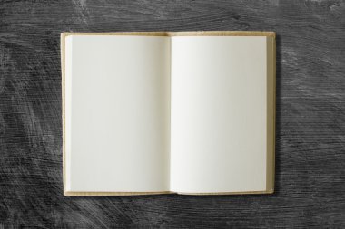 boş kitap açık kahverengi dokulu yüzeyi