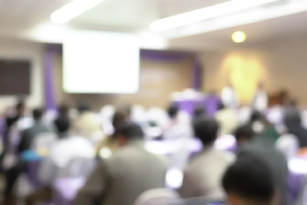 Verschwommener Hintergrund von Konferenz und Präsentation. audi — Stockfoto