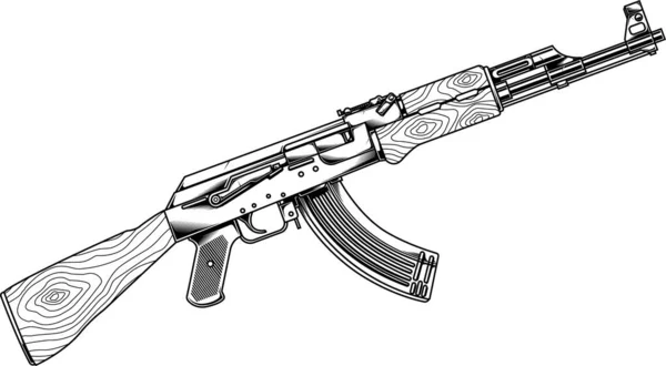 Арт Оружие Линейного Образца — стоковый вектор