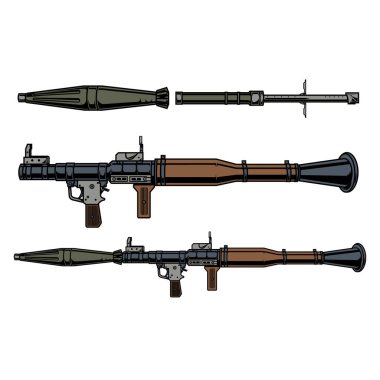 design vector rpg 7, with separate granads that can be used as one or its own