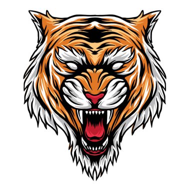 design illustratio tigers head vector