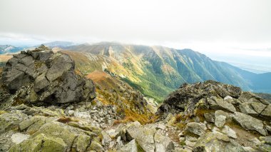 Slovakya'daki Tatra Dağları'nın görünümü