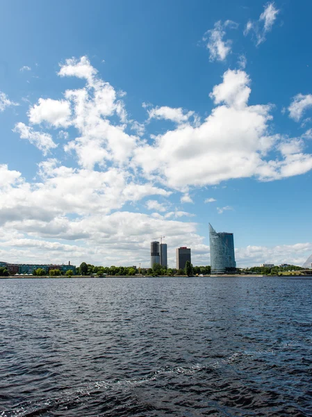 Vista panorámica del río Riga, Letonia — Foto de Stock