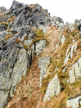 Slovakya'daki Tatra Dağları bulutları ile örtülü