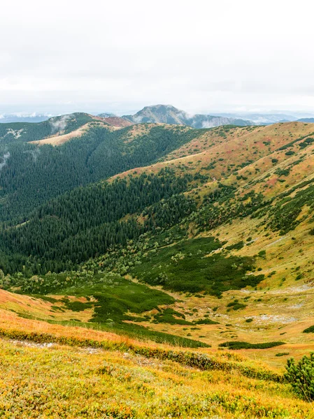 Tatra-Gebirge in der Slowakei mit Wolken bedeckt — Stockfoto