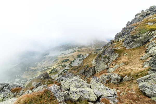 Tatra-Gebirge in der Slowakei mit Wolken bedeckt — Stockfoto