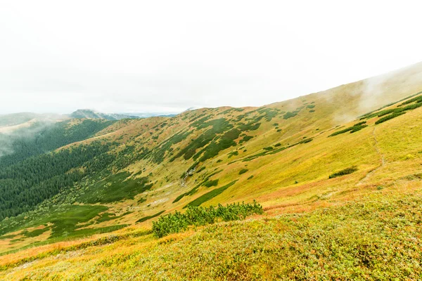 Montañas Tatra en Eslovaquia cubiertas de nubes — Foto de Stock