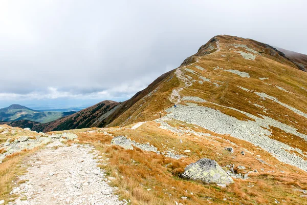 Tatrabergen i Slovakien täckt med moln — Stockfoto