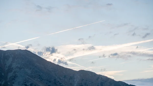 Tatra mountains in Slovakia covered with clouds Stock Image