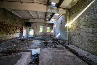 bir eski terk edilmiş Sovyet hastane iç