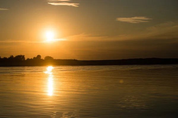 Seascape piękny zachód słońca nad Morzem Bałtyckim — Zdjęcie stockowe