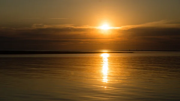 Bel tramonto sul Mar Baltico — Foto Stock