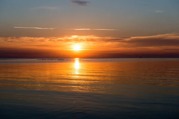 Bel tramonto sul Mar Baltico — Foto Stock