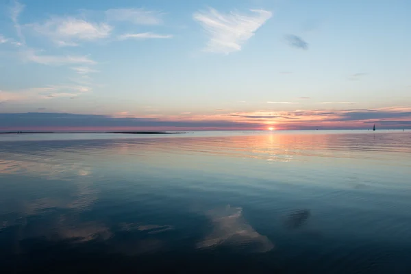 Bel tramonto sul Mar Baltico — Foto Stock