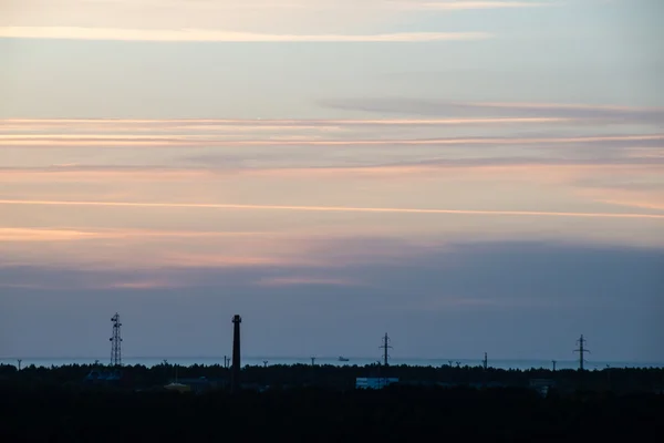 Krásná krajina slunce nad Baltským mořem — Stock fotografie