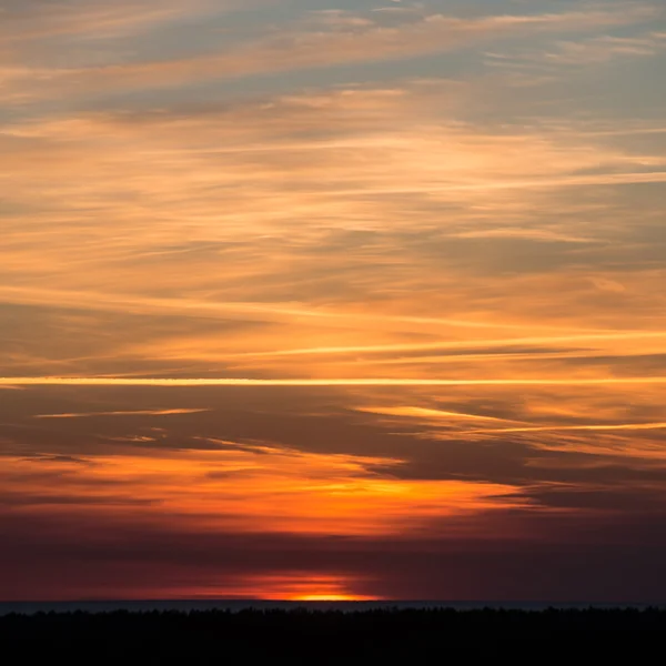Wunderschöner Sonnenuntergang über der Ostsee — Stockfoto