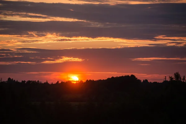 Beau coucher de soleil sur la mer Baltique — Photo