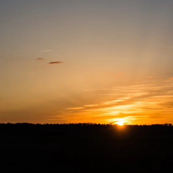 Hermosa puesta de sol sobre el mar Báltico — Foto de Stock