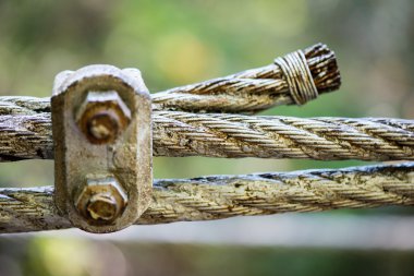 Paslı çelik kablo, kötü koşulu