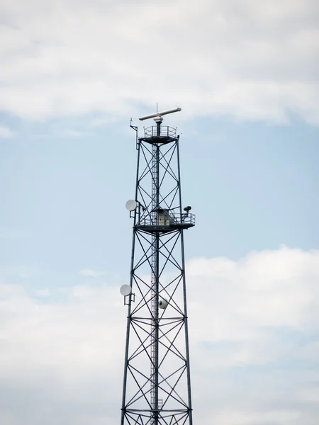 송신기 타워입니다. 레이더 — 스톡 사진