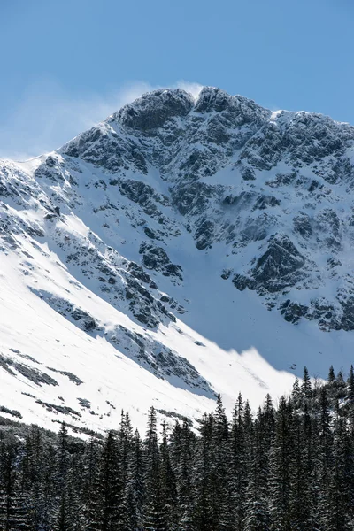 Montanhas Tatra na Eslováquia cobertas de neve — Fotografia de Stock