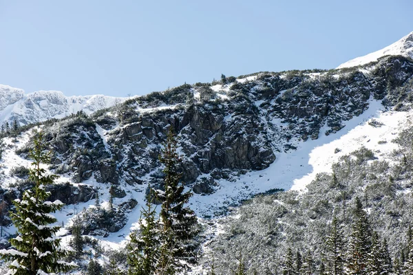 Montañas Tatra en Eslovaquia cubiertas de nieve — Foto de Stock