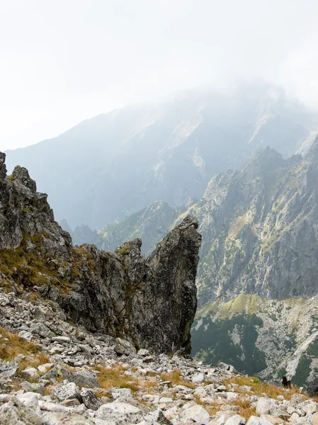 Tatra mountains in Slovakia covered with clouds — Stock Photo, Image