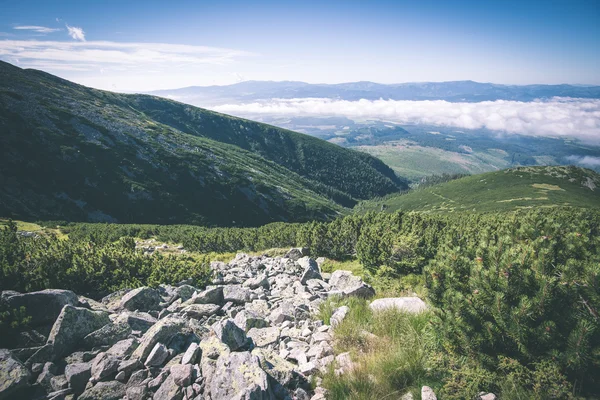 Tatra-Gebirge in der Slowakei mit Wolken bedeckt — Stockfoto