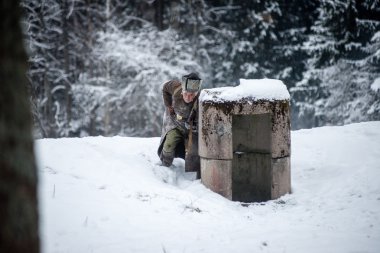Hile, Letonya, Müzesi, Lozmetejkalns, 9 Ocak 2016 - Re