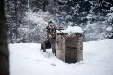 Hile, Letonya, Müzesi, Lozmetejkalns, 9 Ocak 2016 - Re