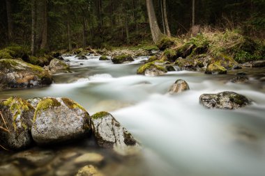 dağ nehir, uzun pozlama