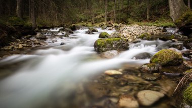 dağ nehir, uzun pozlama