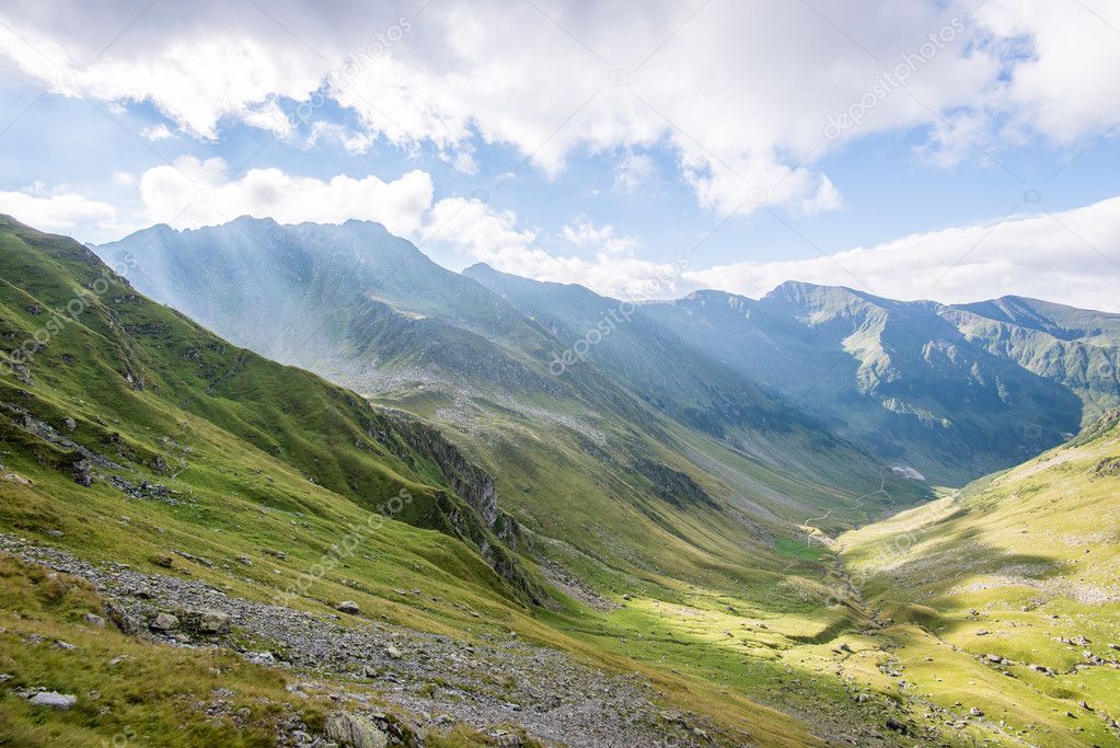 Fagaras mountains in Southern Carpathians, Romania