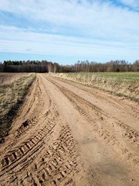 Kır yolu manzarası
