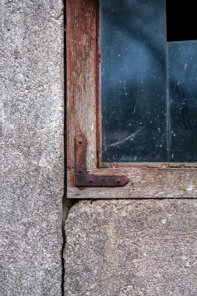 Paredes Rachadas Com Emendas Concreto Velho Edifício Dramático Abstrato Com — Fotografia de Stock