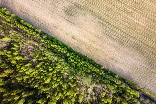 Padrões Campo País Abstratos Verão Com Rede Rodoviária — Fotografia de Stock