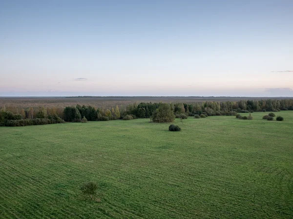 Gröna fält Flygfoto från view tower — Stockfoto